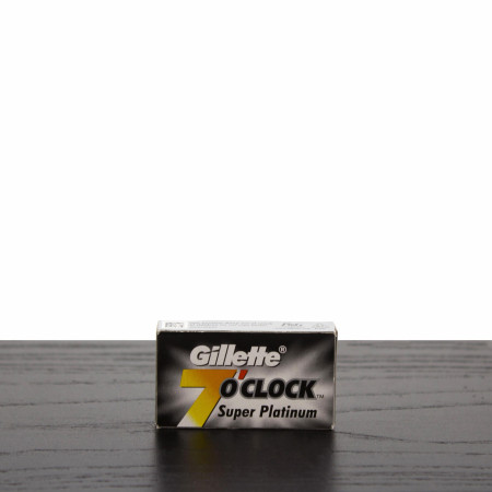 Gillette 7 O'Clock Super Platinum Double Edge Razor Blades, Black